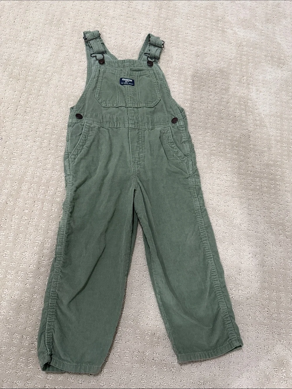 OshKosh B'gosh Olive Green Corduroy Overalls for Kids
